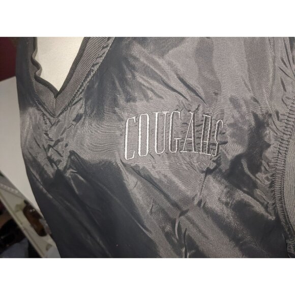 Rawlings Cougars Sleeveless Water Repellant Windbreaker Vest Sz 2XL Mens Black N - Picture 9 of 9